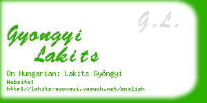 gyongyi lakits business card